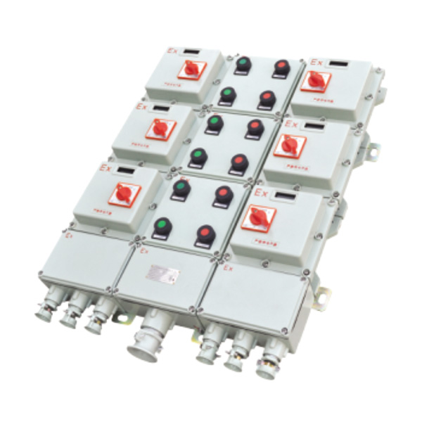BXQ系列防爆動(dòng)力配電箱(電磁起動(dòng))特點(diǎn)：
<br>1、壓鑄鋁合金或鋼板焊接外殼，表面噴塑。
<br>2、適用于控制多臺(tái)電動(dòng)機(jī)，還可為照明或儀表配出電源。
…